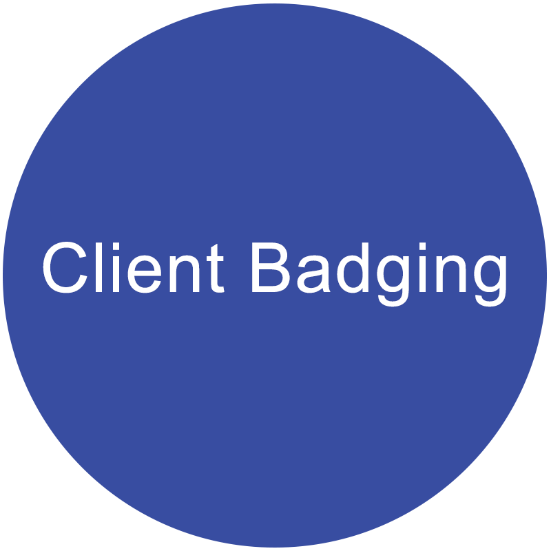 client-badging