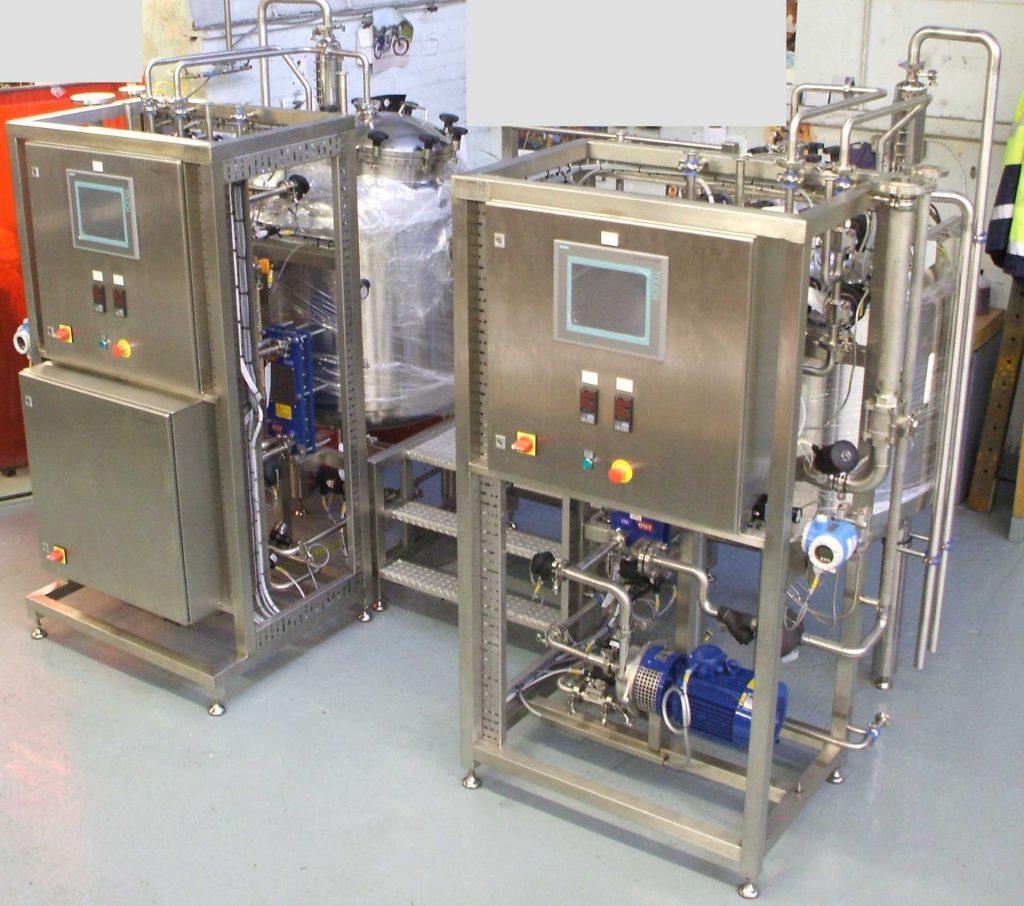 cleaning in place chemicals, an industrial cleaning and processing system.