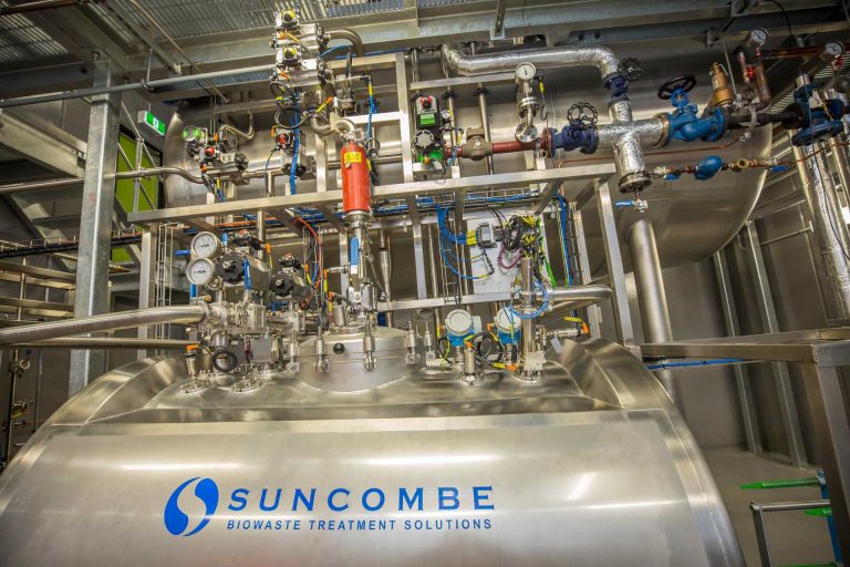 sanitary standards for effluent decontamination system, Effluent decontamination system setup by Suncombe
